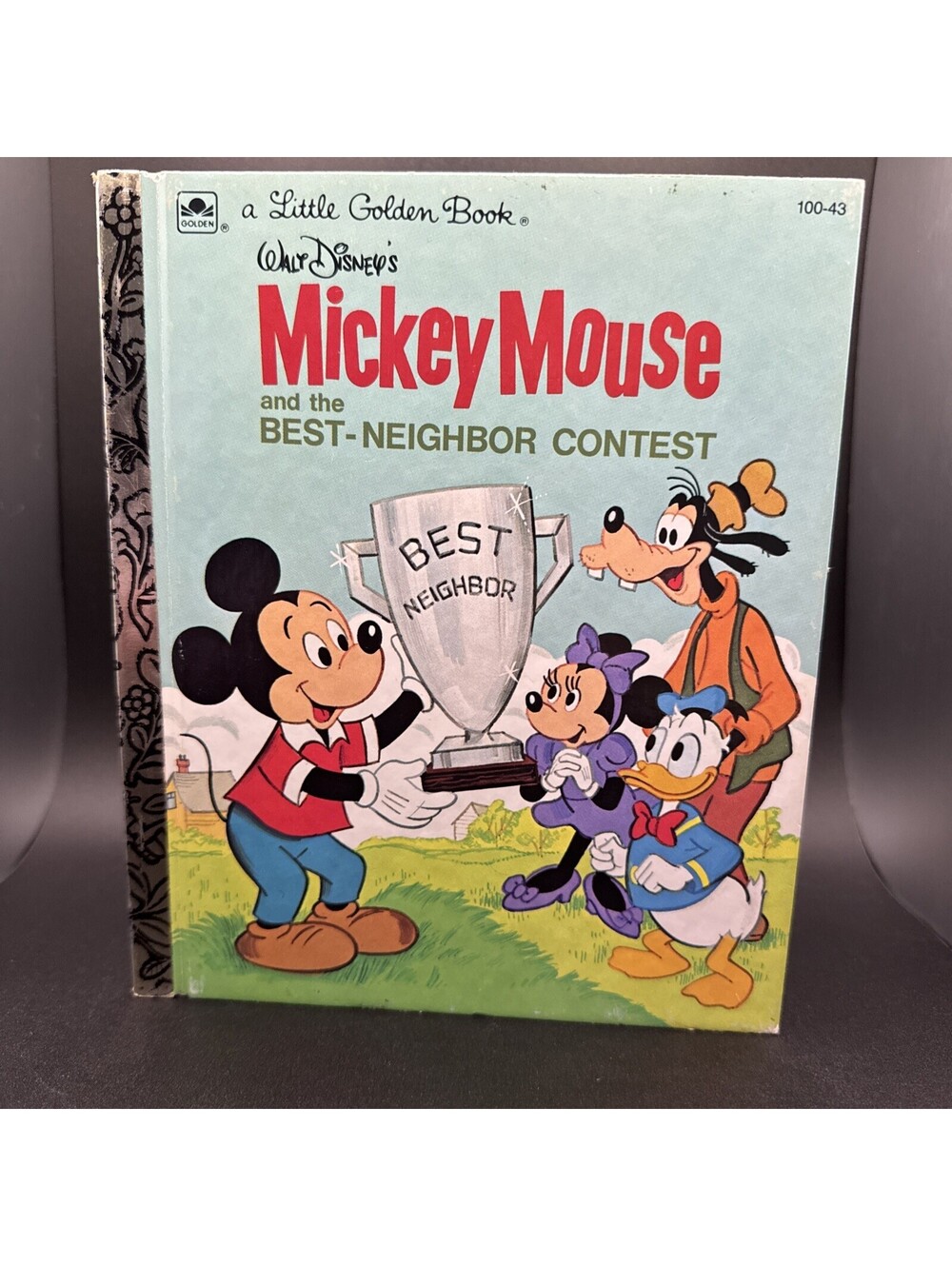 Mickey Mouse and the Best Neighbor Contest a Little Golden Book Vintage 1977